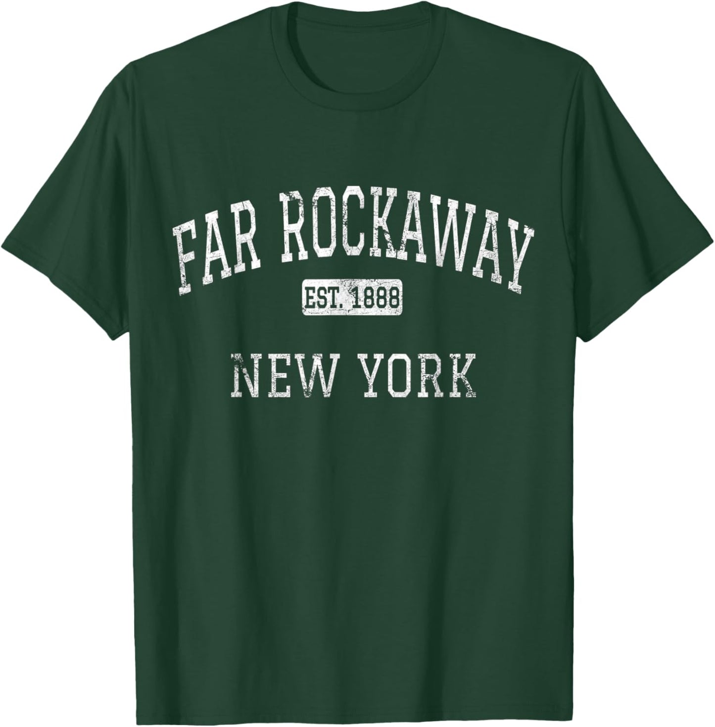 Far Rockaway New York Queens NY Vintage T-Shirt - T-Shirt | Forest