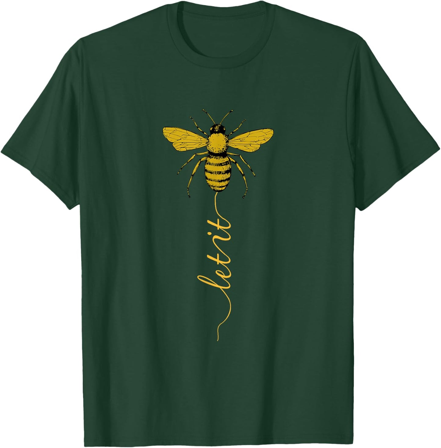 Let It Bee Funny Beekeeper Honey Graphic T-Shirt - T-Shirt | Forest