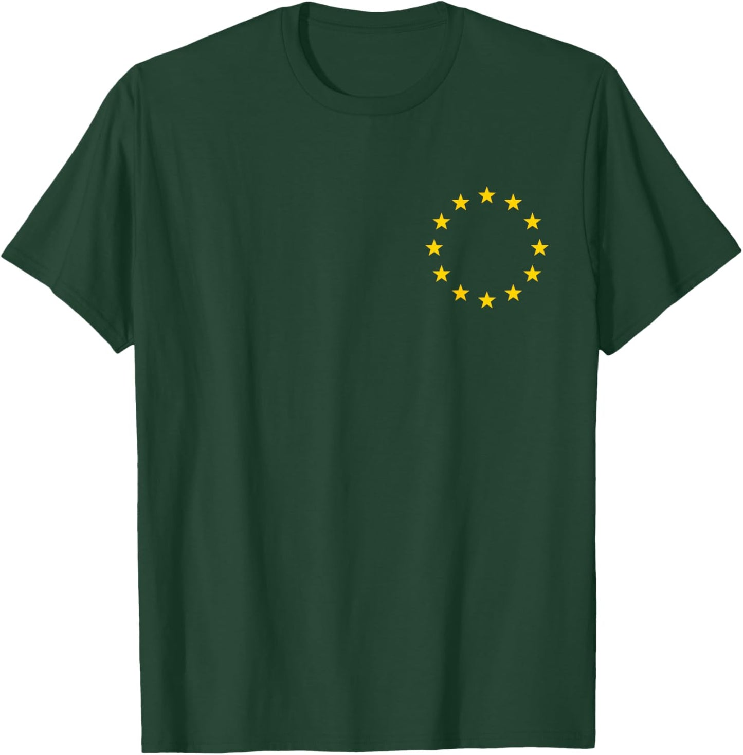 EU Stars European Union Flag Symbol Europe Sign Logo T-Shirt - T-Shirt | Forest