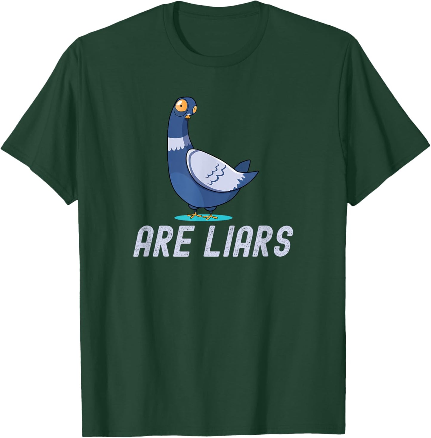 Birds Spies Pigeons Aren`t Real Pigeons Are Liars T-Shirt - T-Shirt | Forest