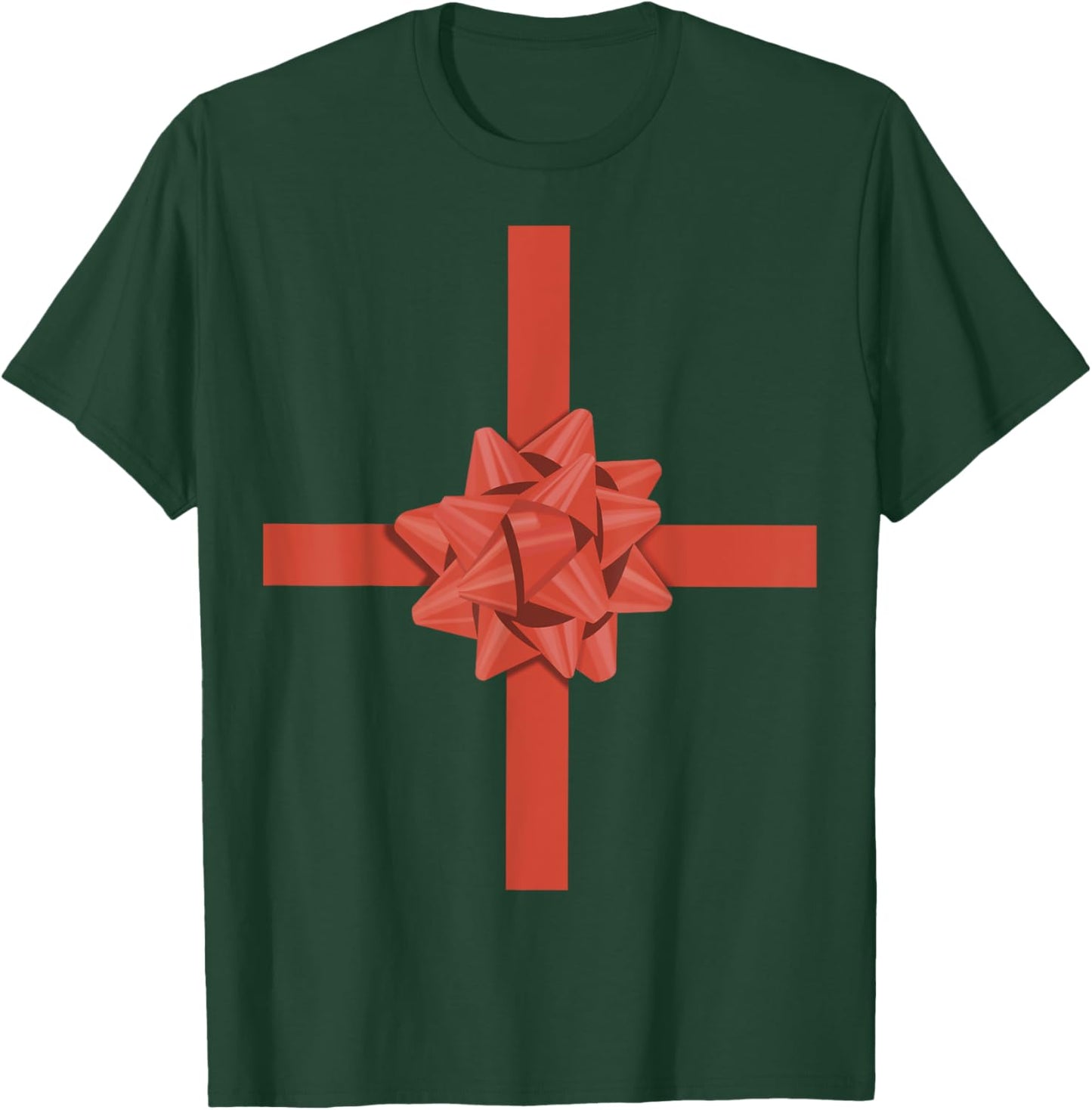 Wrapping Paper With Bow Costume T-Shirt - T-Shirt | Forest