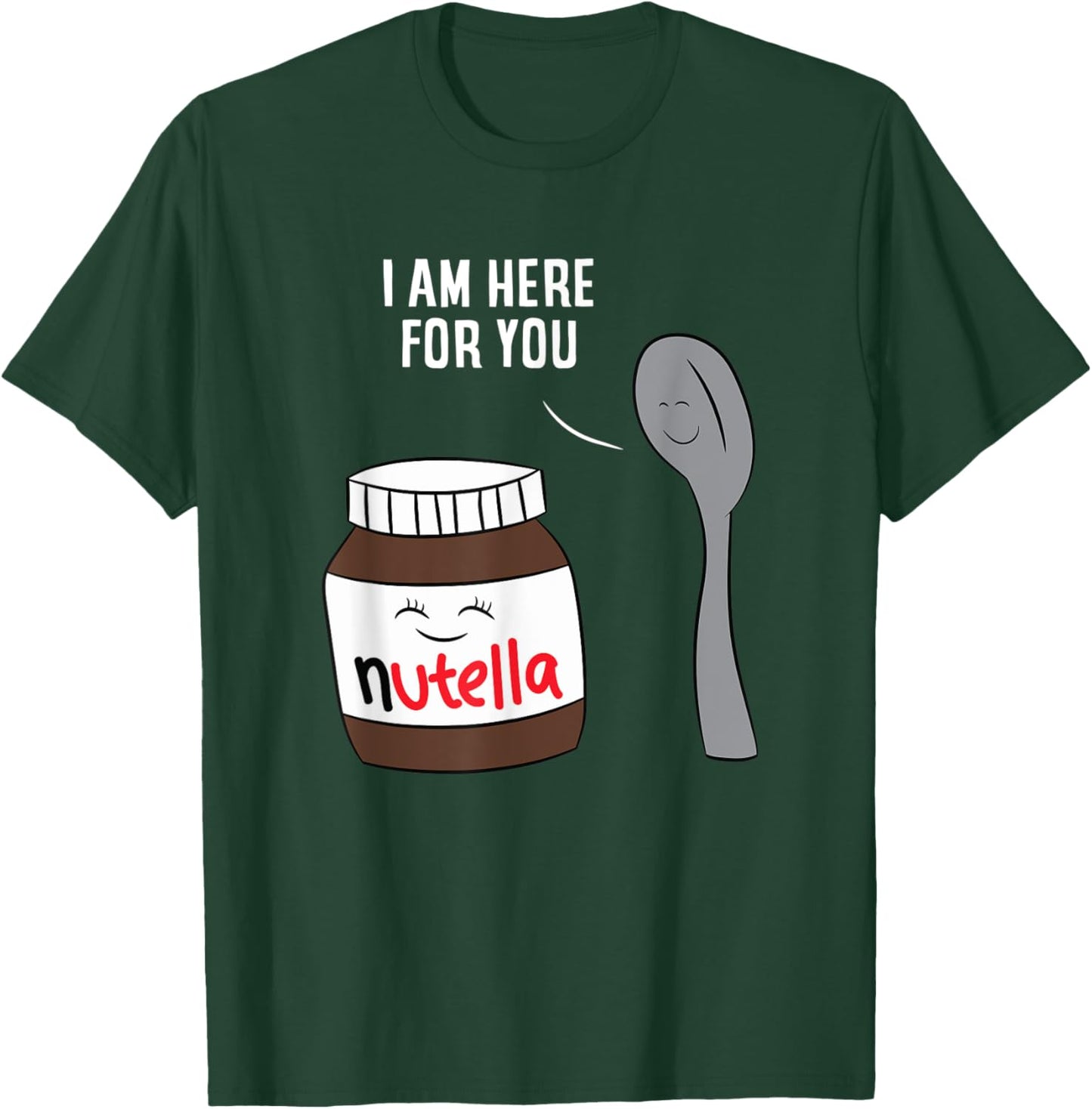 DQK Men's Valentine's Day Nutella , Black, Small T-Shirt - T-Shirt | Forest