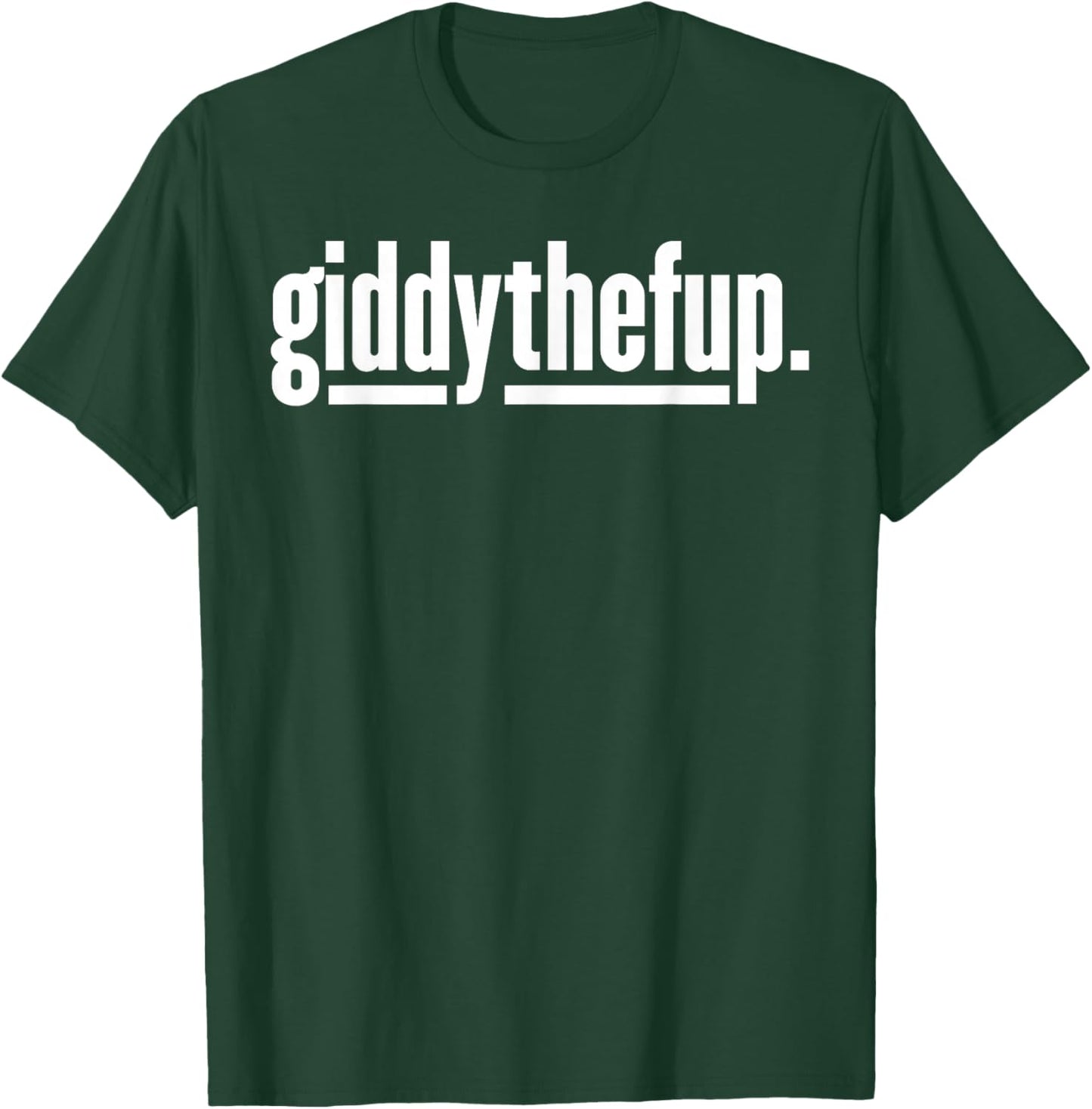 Funny Horse Racing Vintage Giddythefup KY Derby Horse Small T-Shirt - T-Shirt | Forest