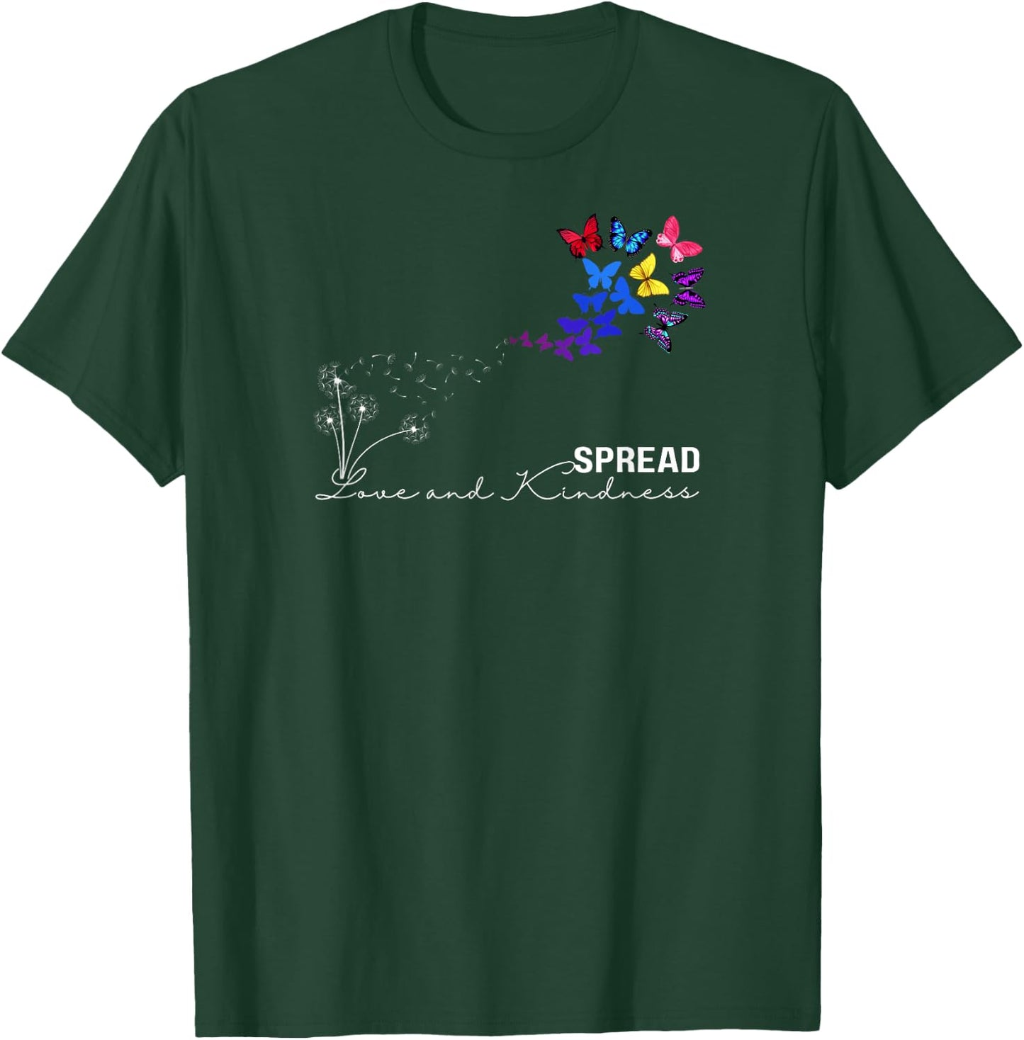 Spread Love & Kindness T Shirt Summer Graphic T-Shirt - T-Shirt | Forest