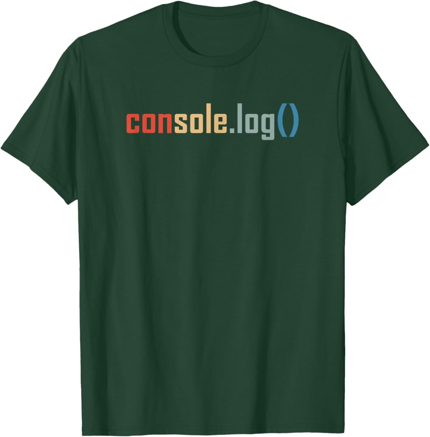 Programming Code Console Log Javascript Debugging Programmer T-Shirt - T-Shirt | Forest