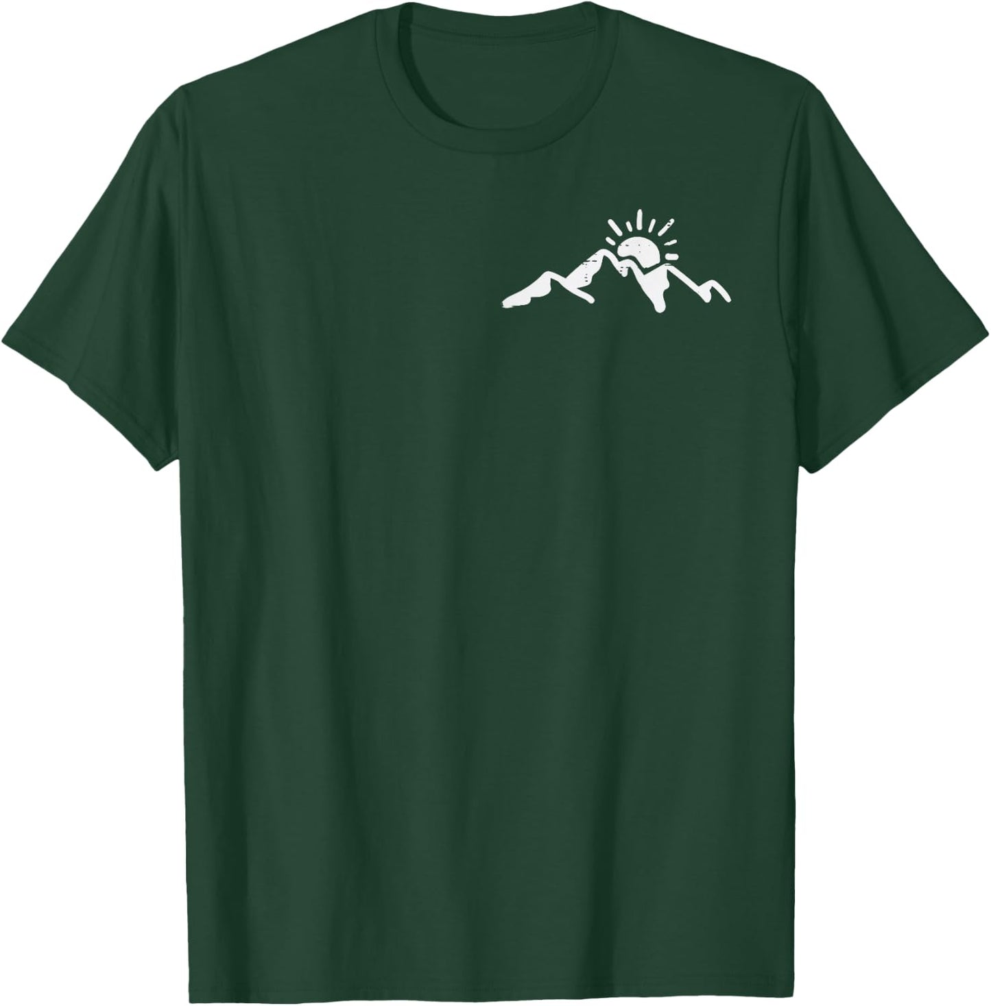 Climbing Mountain Sun Pocket Alpinism Climber Men Women Kids T-Shirt - T-Shirt | Forest