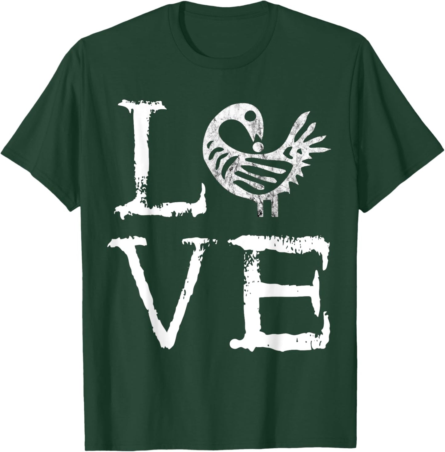 Sankofa African Bird Afrocentric Adinkra Symbol Love T-Shirt - T-Shirt | Forest