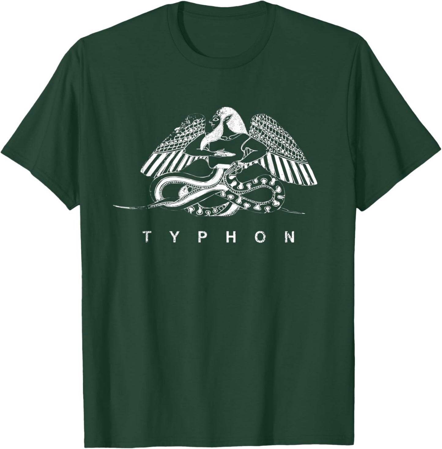 Typhon Ancient Greek Monster Dragon Serpent God Typhoeus T-Shirt - T-Shirt | Forest