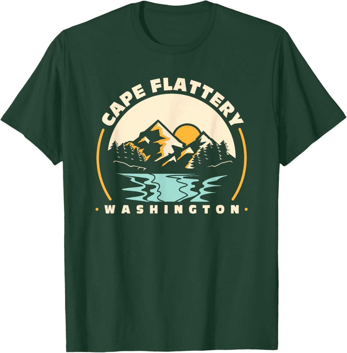 Cape Flattery Washington Souvenir Family Vacation Matching T-Shirt - T-Shirt | Forest