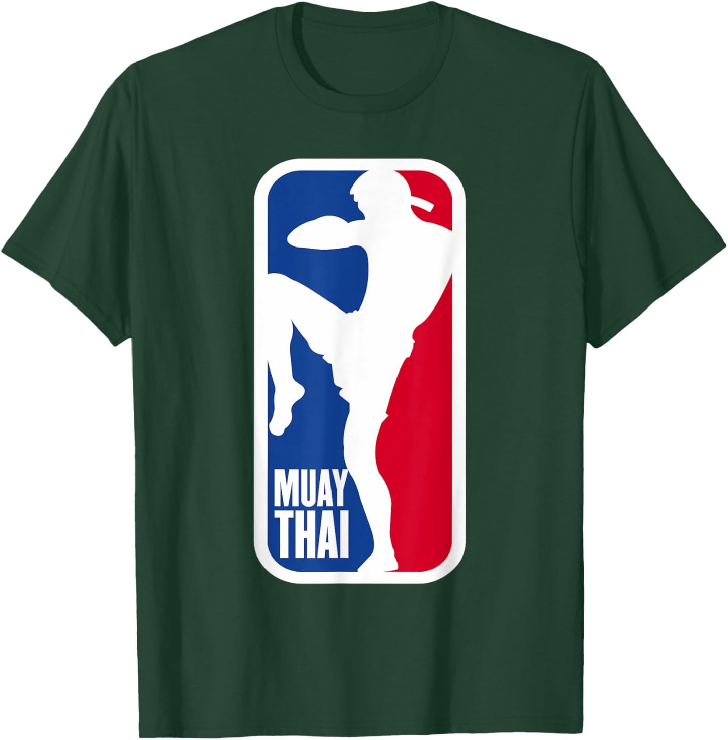 Muay Thai Fighter Retro Kickboxing MMA Training T-Shirt - T-Shirt | Forest