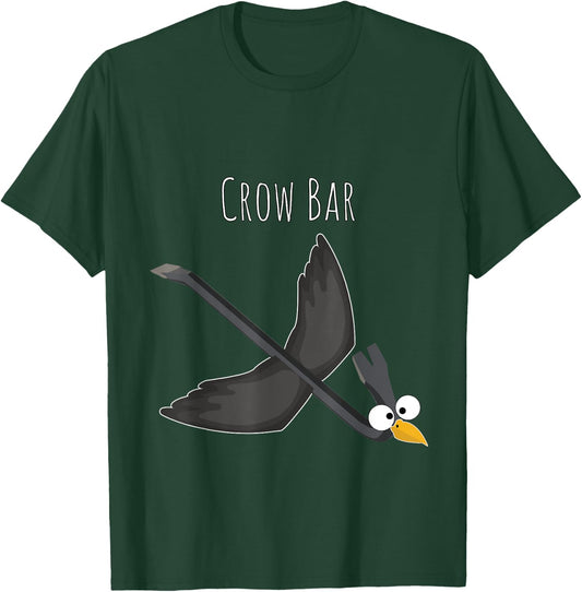 Crow Bar - The Feathered Tool of the Trade T-Shirt - T-Shirt | Forest