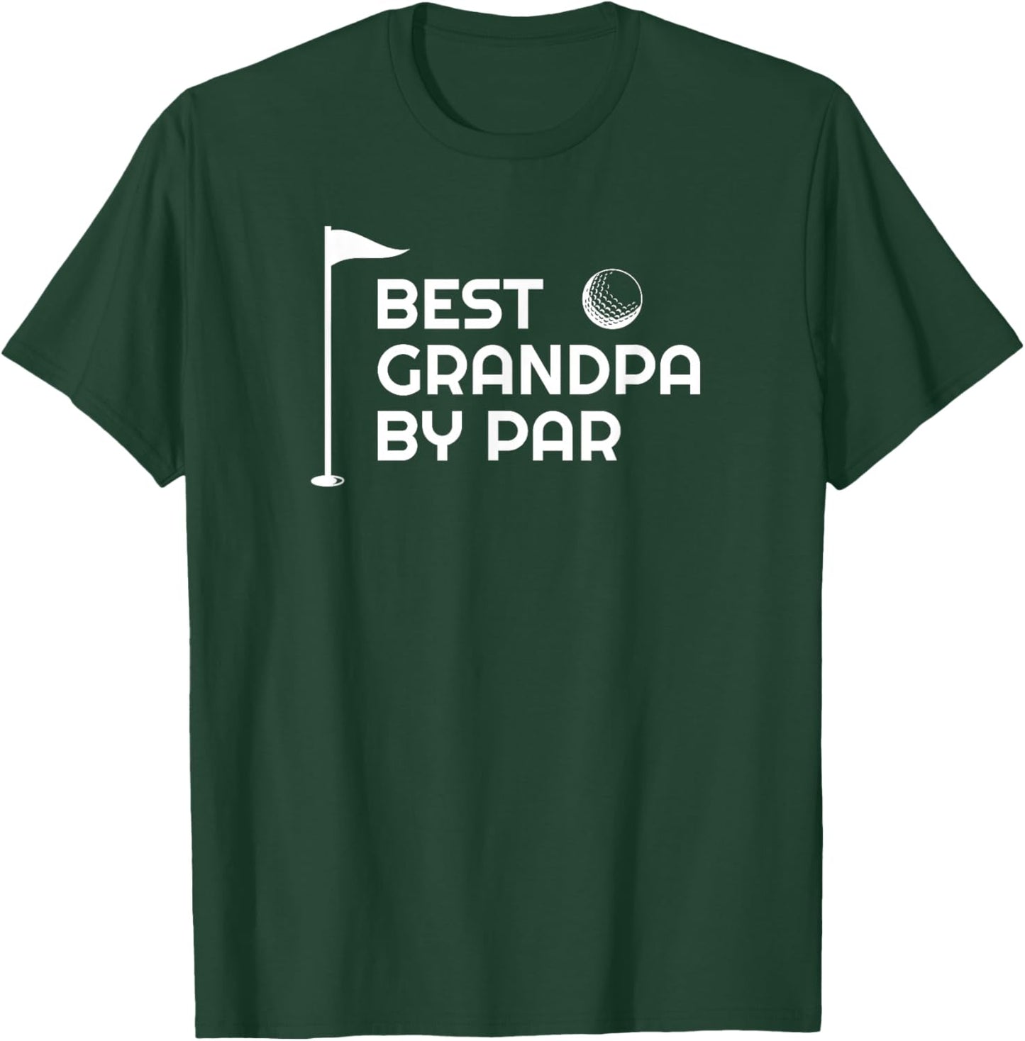 Best Grandpa by Par: Retro Golf Sports T-Shirt - T-Shirt | Forest