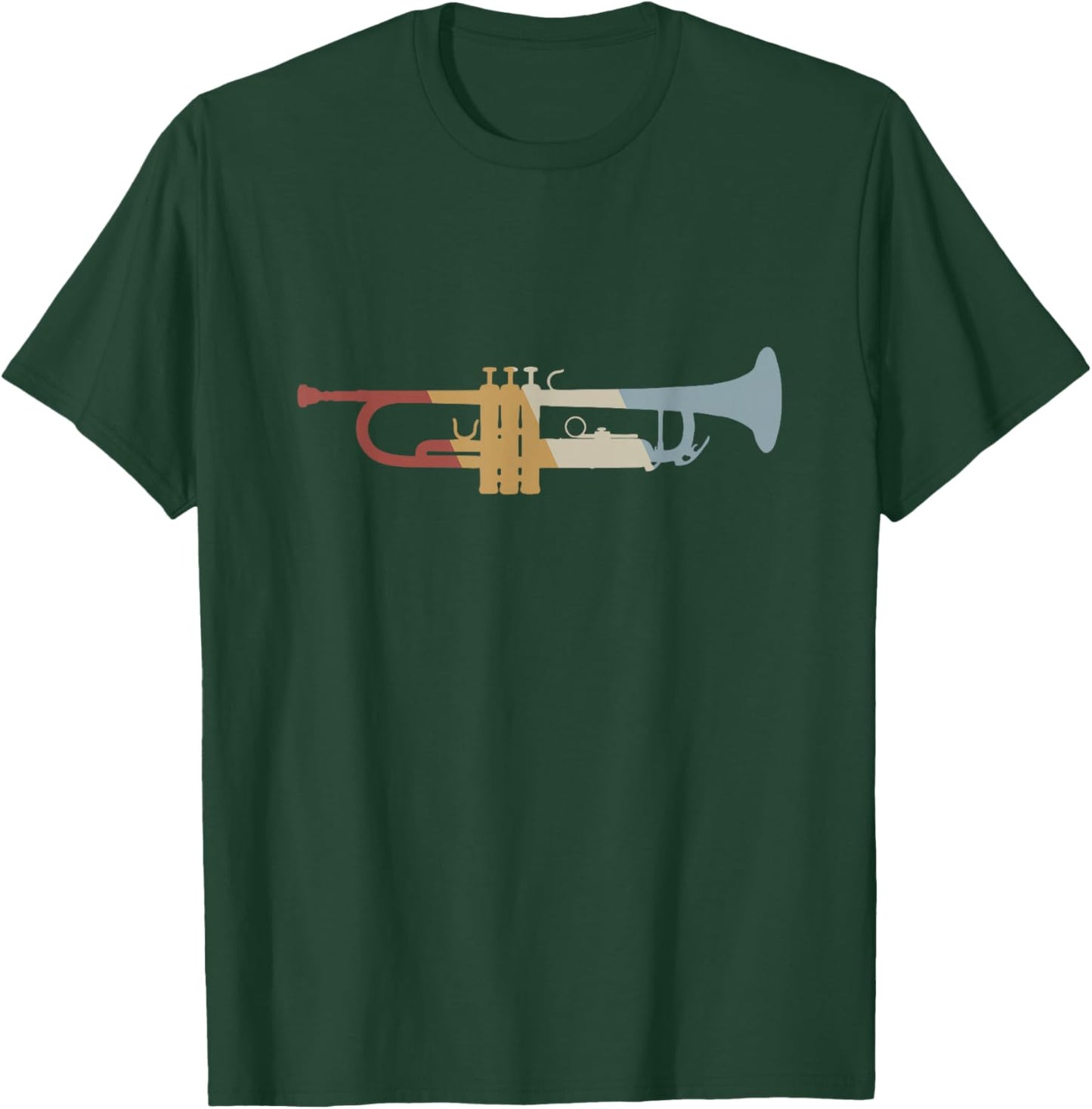 Trumpet Retro Style Vintage T-Shirt - T-Shirt | Forest