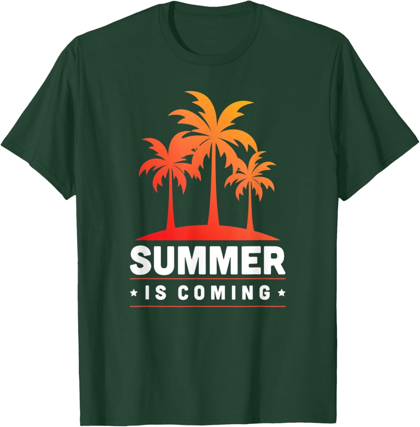 Summer Is Coming Tropical Caribbean Beach Summer Men Women Kids T-Shirt - T-Shirt | Forest