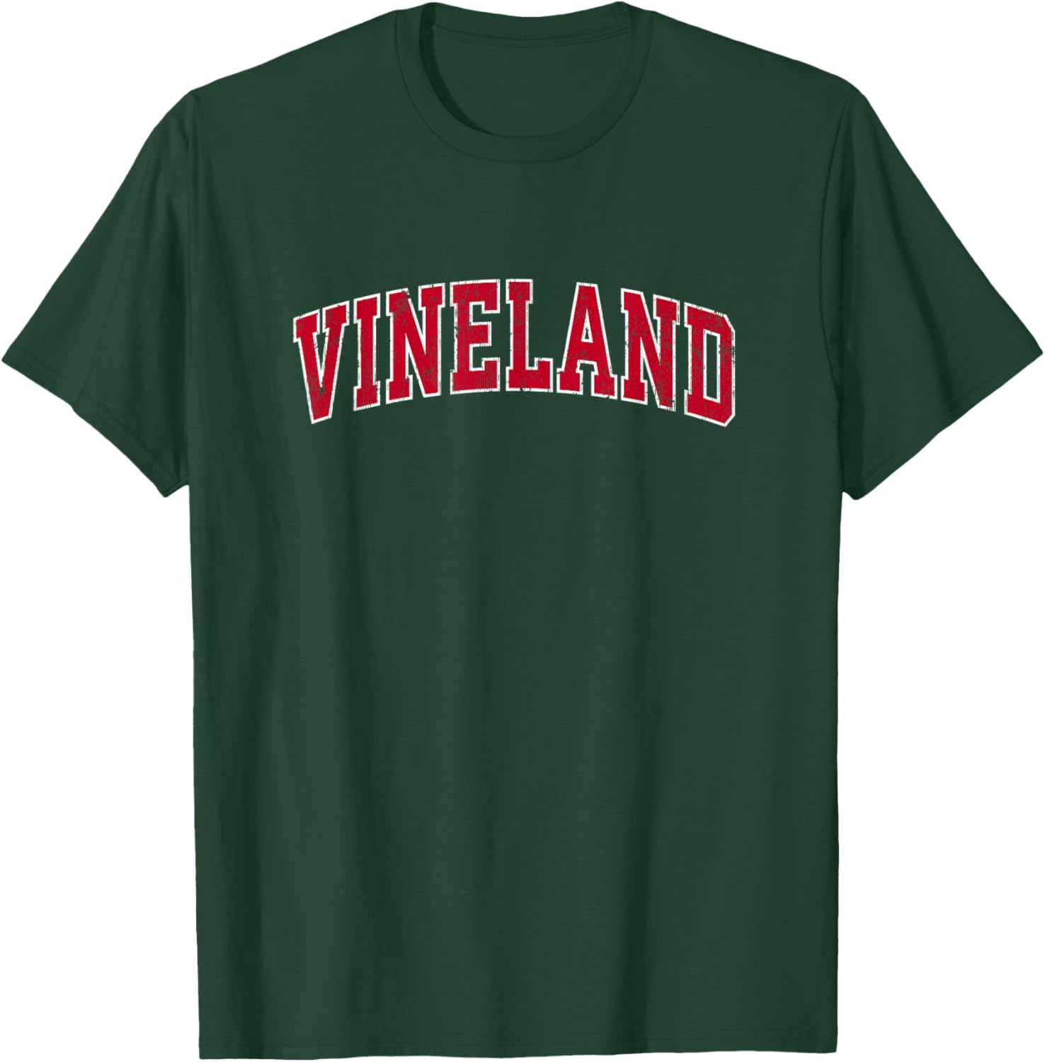 Vineland New Jersey NJ Vintage Sports Design Red Design T-Shirt - T-Shirt | Forest