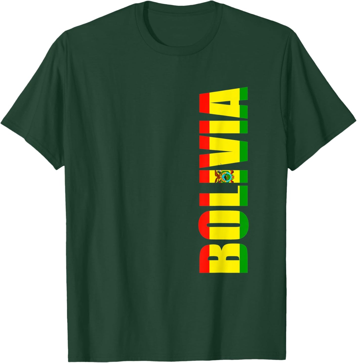 Bolivia Bolivian Flag T-Shirt - T-Shirt | Forest