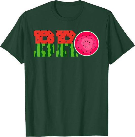 Funny Watermelon Bro Cute Summer Vacation Brother Sibling Women Kids T-Shirt - T-Shirt | Forest