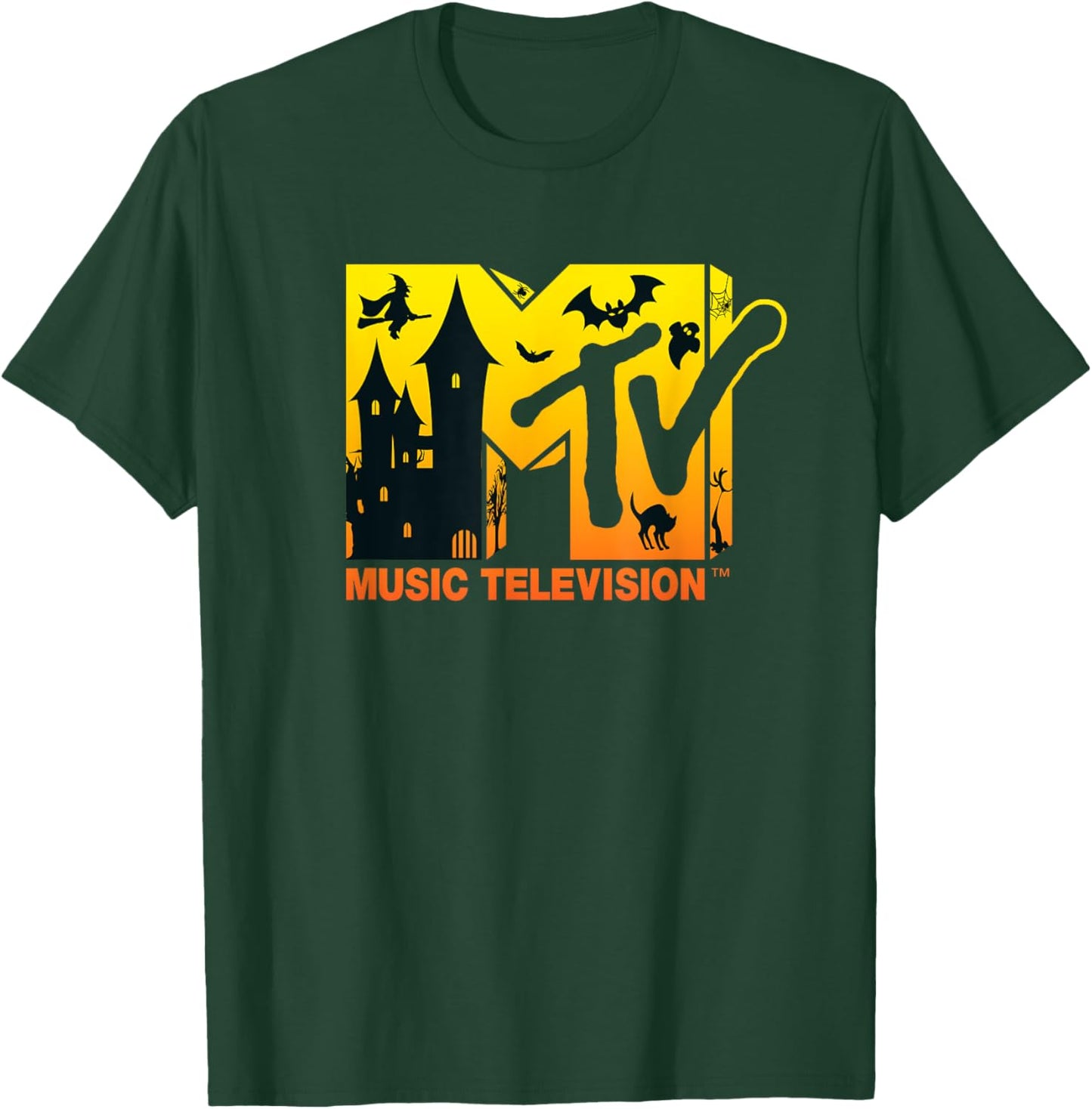 Mademark x MTV - Music Television Halloween Theme Logo Design T-Shirt - T-Shirt | Forest