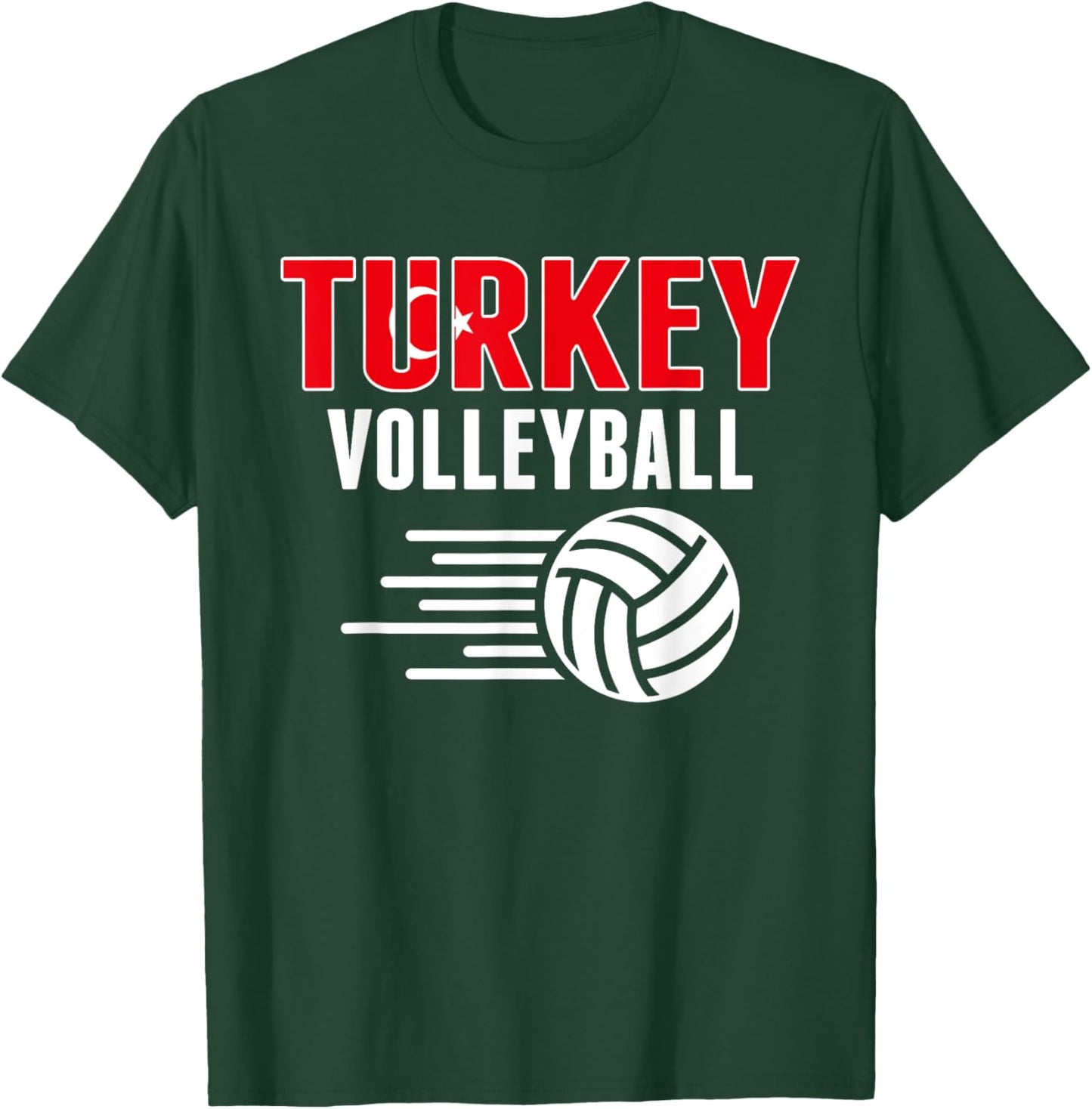 Turkey Volleyball Fans Jersey - Turkish Flag Sport Lovers T-Shirt - T-Shirt | Forest