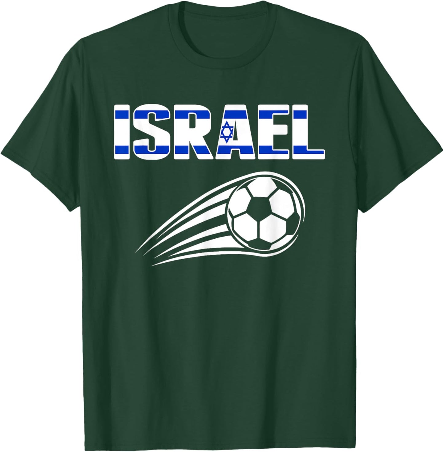 Proud Israel Soccer Fans Jersey - Israeli Football Lovers T-Shirt - T-Shirt | Forest