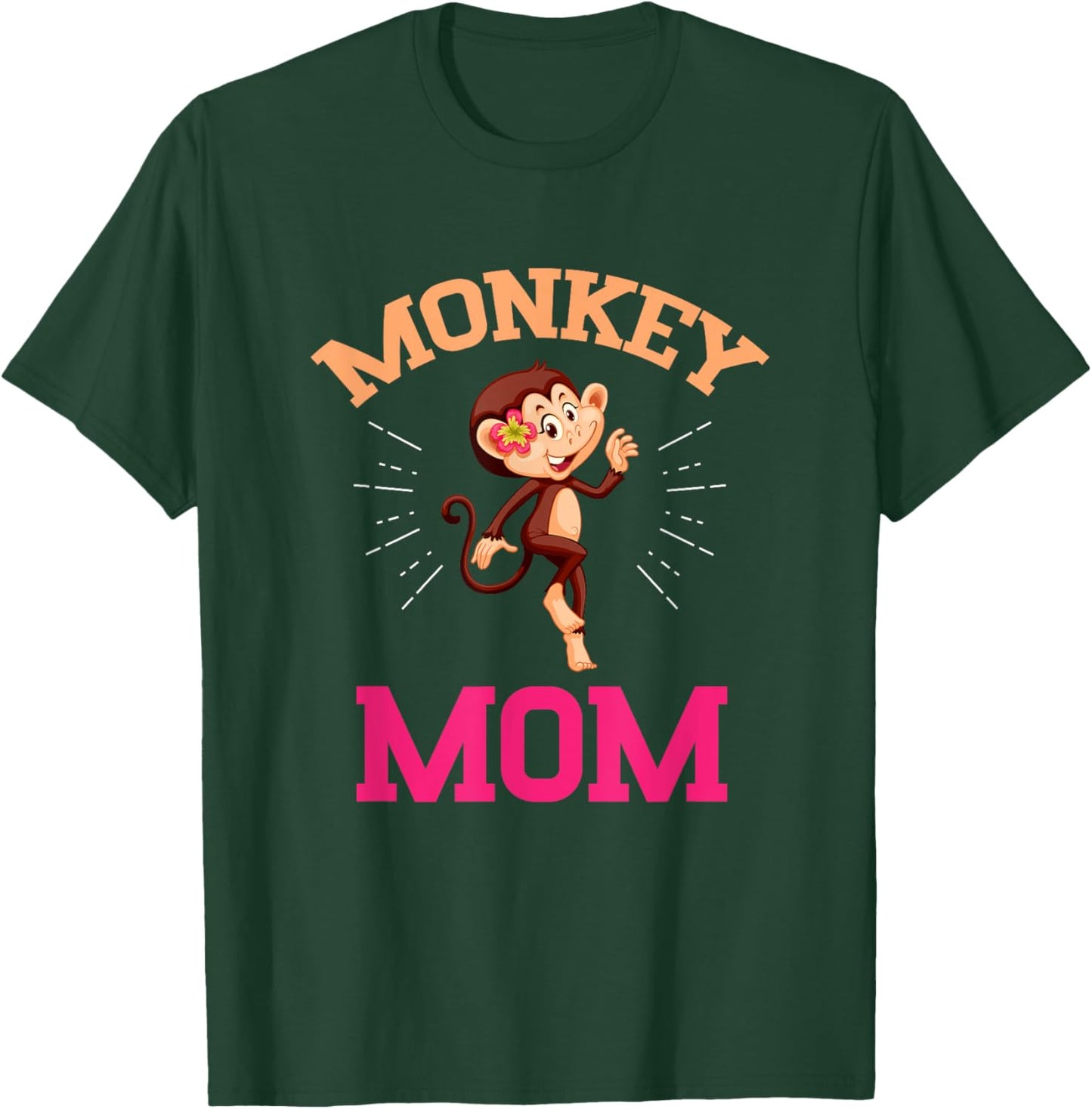Monkey Mom Mothers Day Best Mama Ever Animal Ape Lover T-Shirt - T-Shirt | Forest