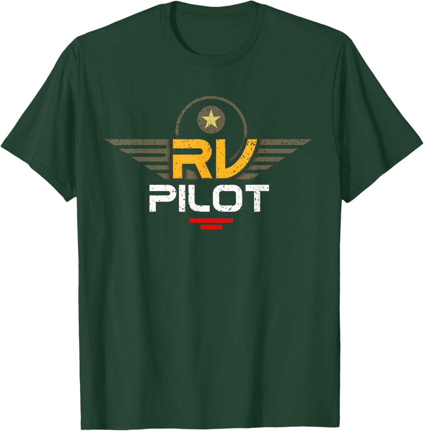 The Camp Fire Apparel RV Camping - Black, -Adults, Short Sleeve, Classic Fit, , Modern, Fun, Unique Design T-Shirt - T-Shirt | Forest