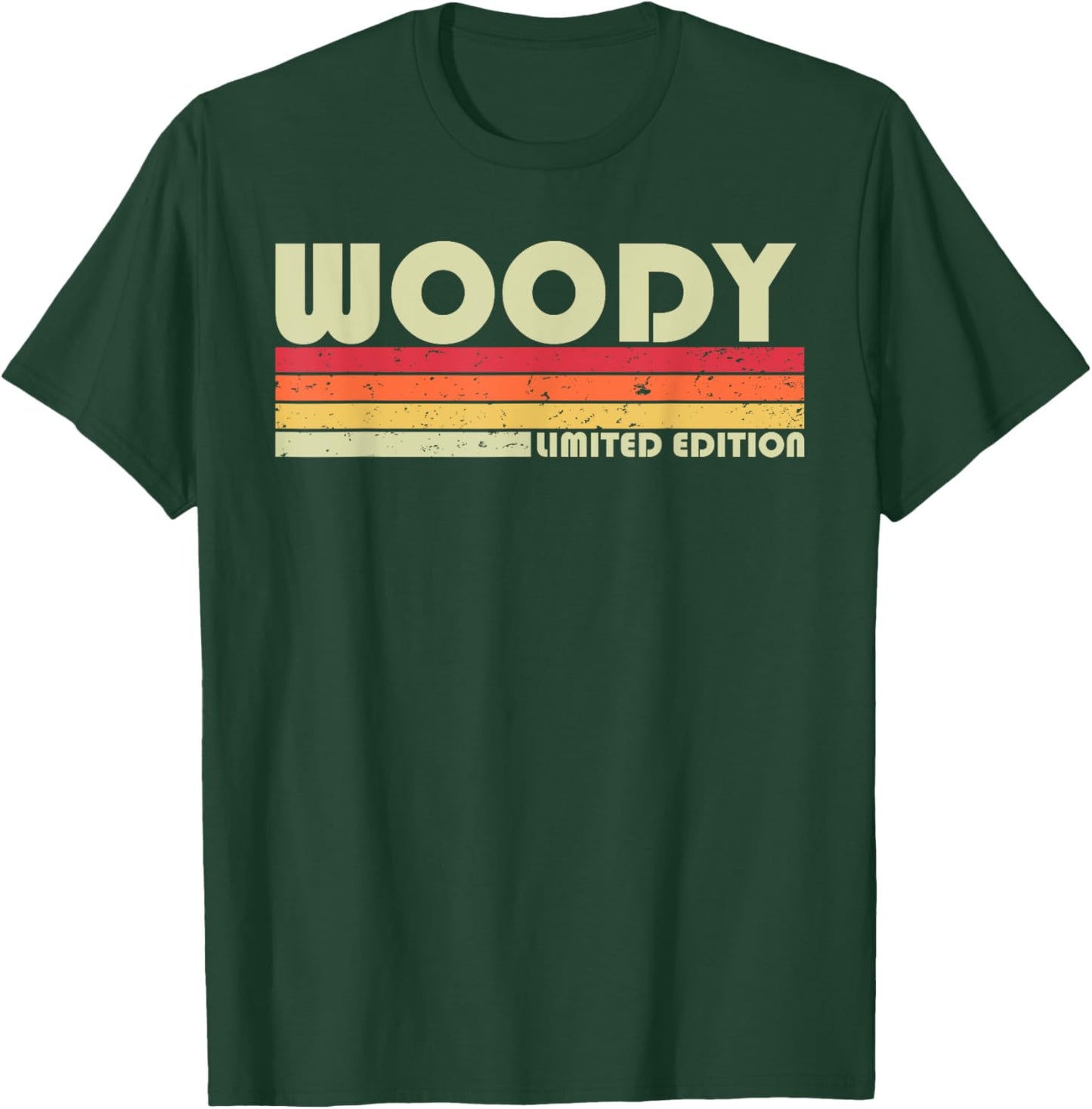 WOODY Surname Funny Retro Vintage 80s 90s Birthday Reunion T-Shirt - T-Shirt | Forest