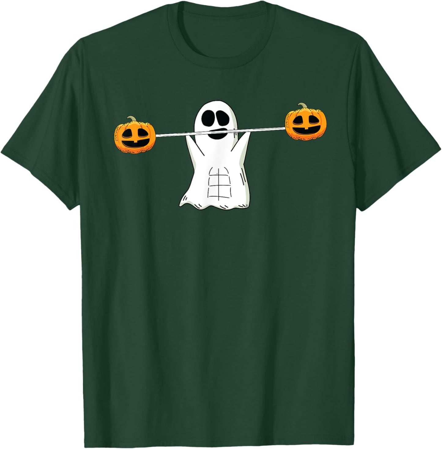 Ghost Lifting Halloween Funny Work-out Gym Fitness T-Shirt - T-Shirt | Forest