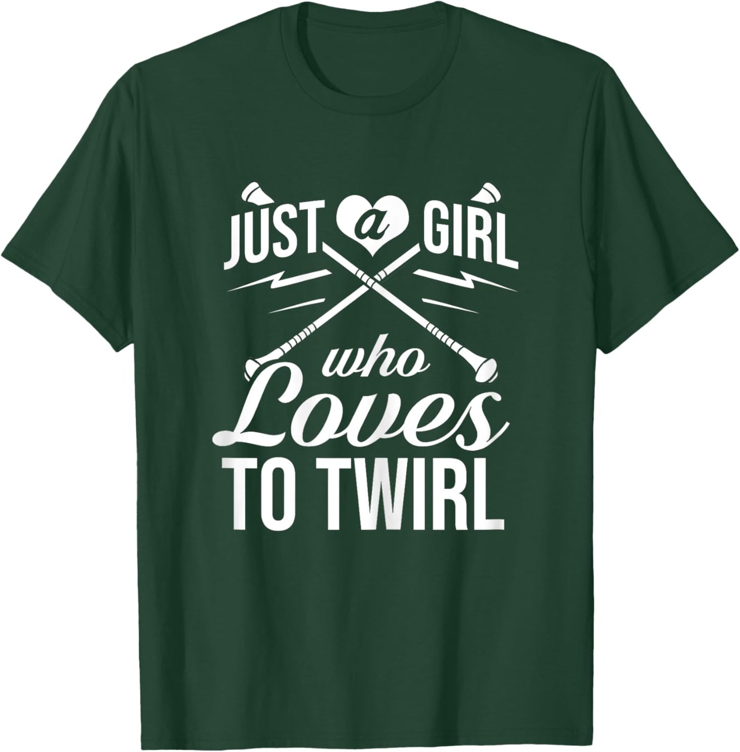 Baton Twirling Majorette Dance Twirler Beginner T-Shirt - T-Shirt | Forest