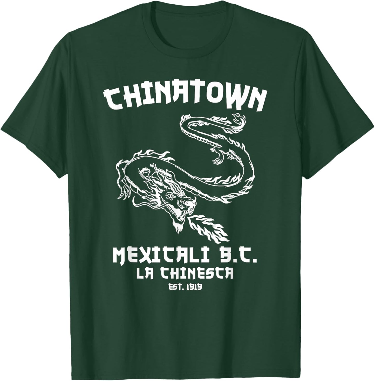 Mexicali La Chinesca Mexico Chinatown Baja California Dragon T-Shirt - T-Shirt | Forest