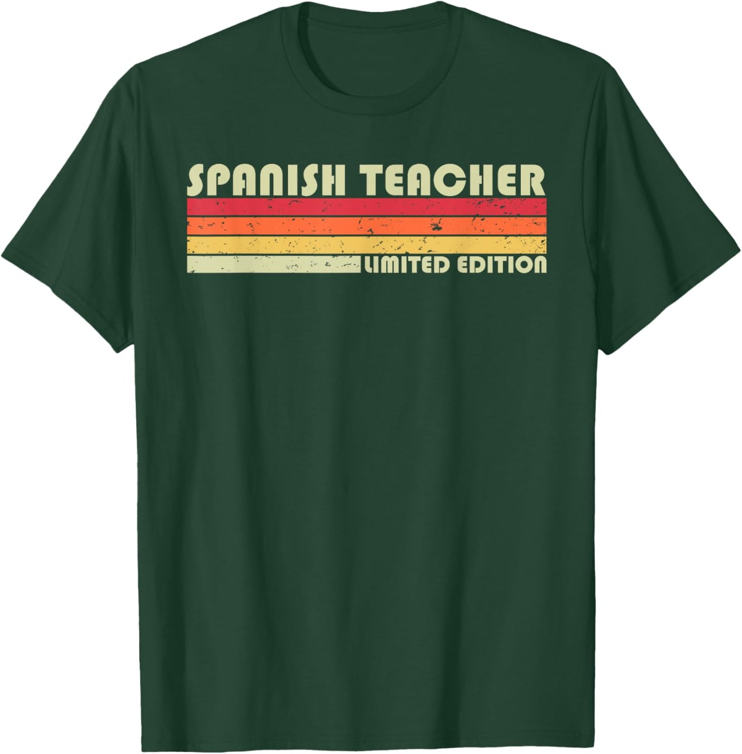 SPANISH TEACHER Funny Job Title Profession Birthday Worker Women Kids T-Shirt - T-Shirt | Forest