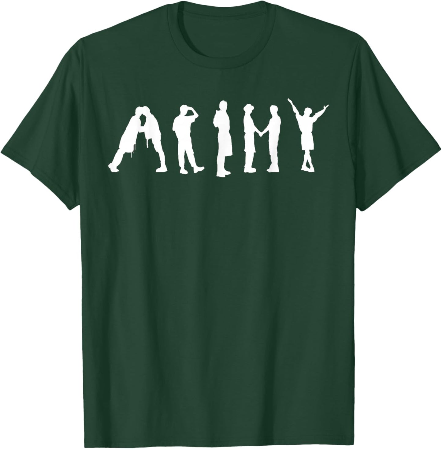 Pop Inspired Butter Band Group Army T-Shirt - T-Shirt | Forest