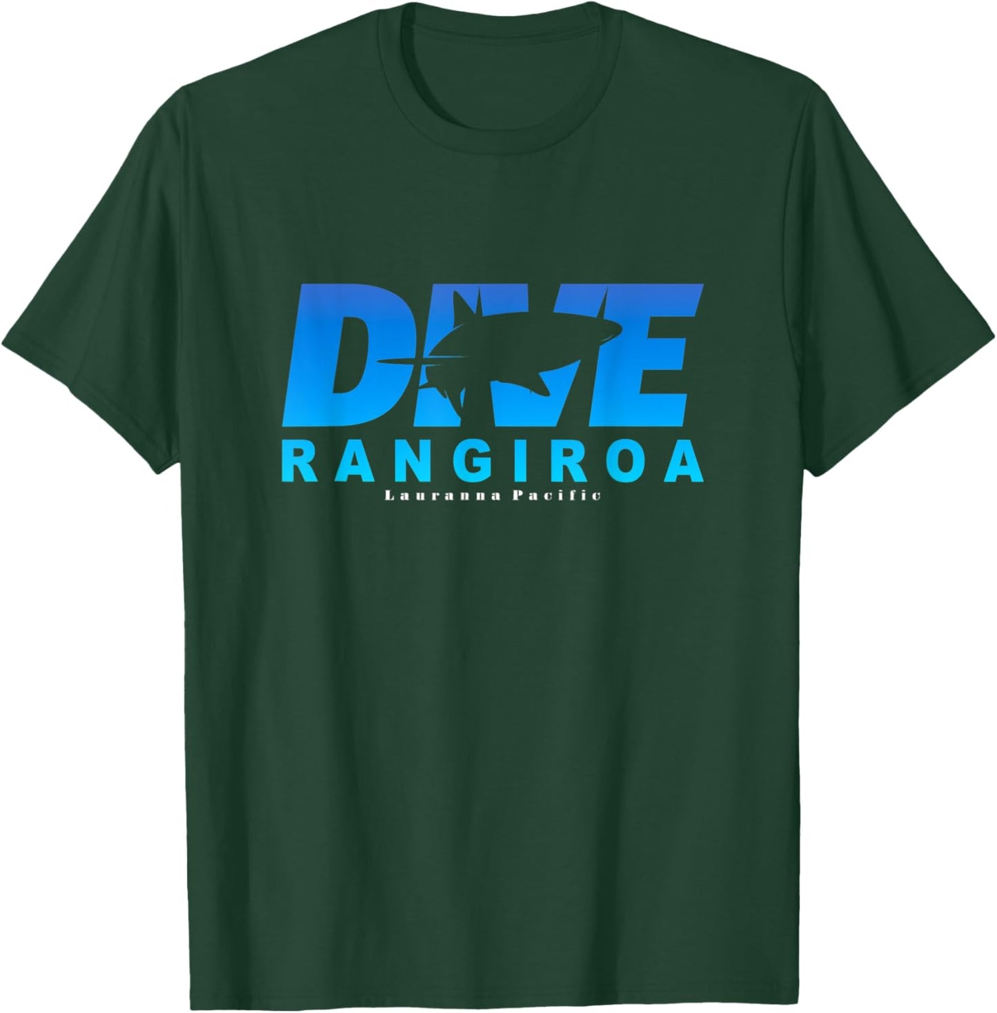 Dive Rangiroa with Shark, Scuba Diving at Rangiroa T-Shirt - T-Shirt | Forest