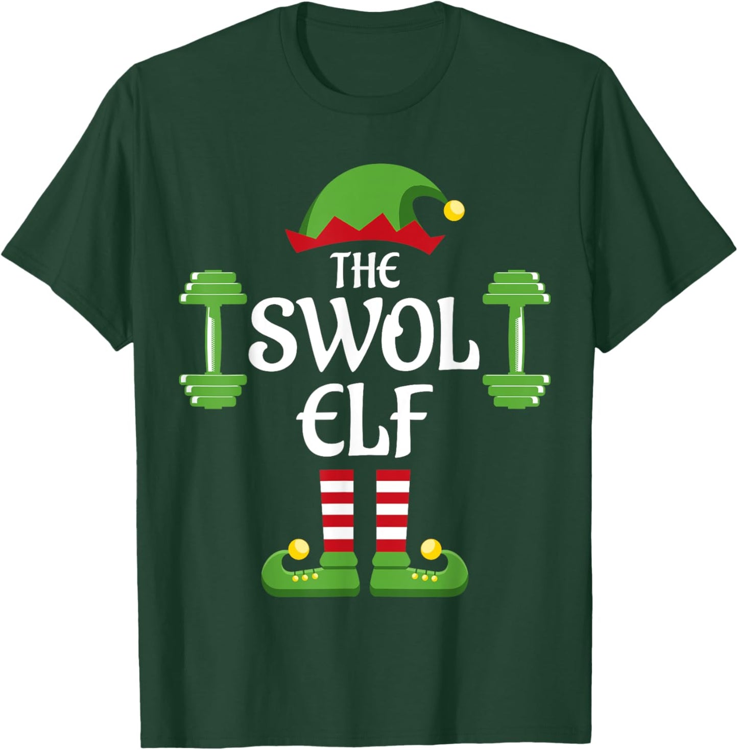Swol Elf Family Matching Group Christmas T-Shirt - T-Shirt | Forest