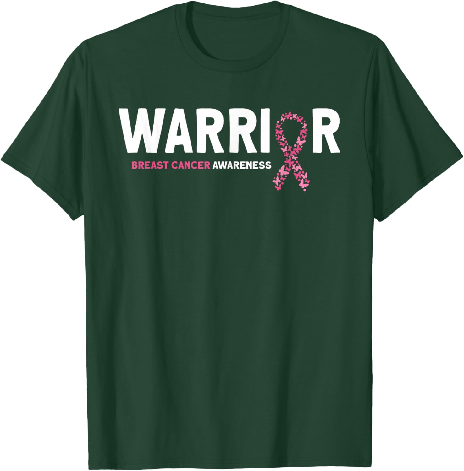Breast Cancer Warrior Breast Cancer Awareness T-Shirt - T-Shirt | Forest