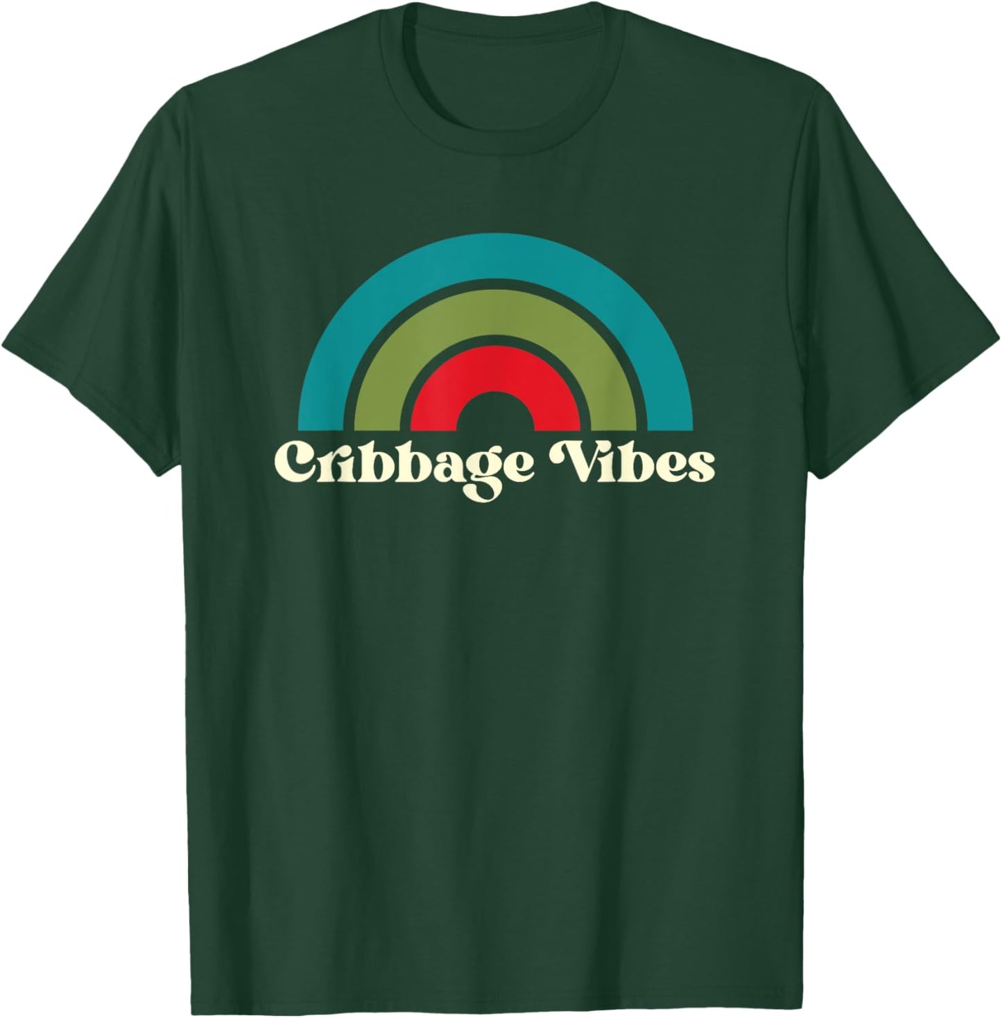 Funny Cribbage Vibes Card Game Cribbage T-Shirt - T-Shirt | Forest