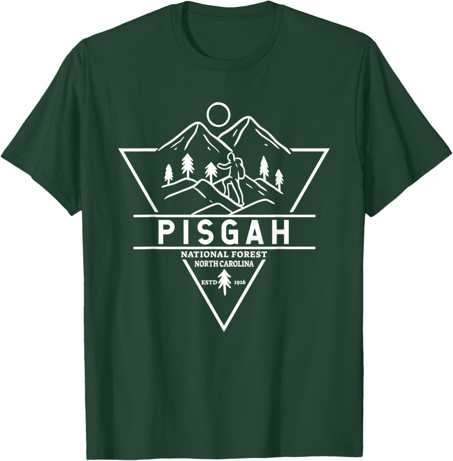 Pisgah National Forest North Carolina Badge T-Shirt - T-Shirt | Forest