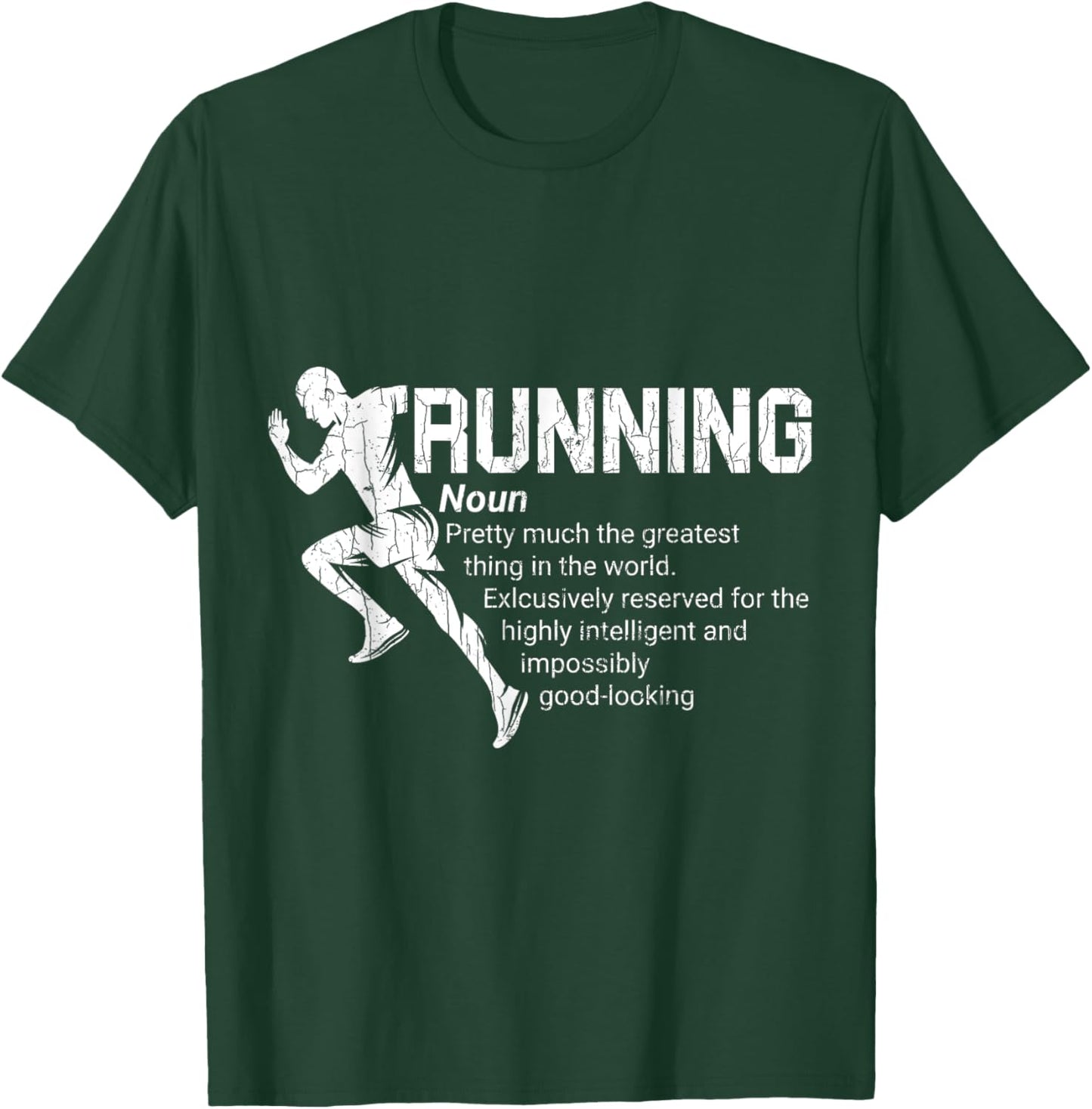 Running Definition Funny Marathon Runner Graphic T-Shirt - T-Shirt | Forest