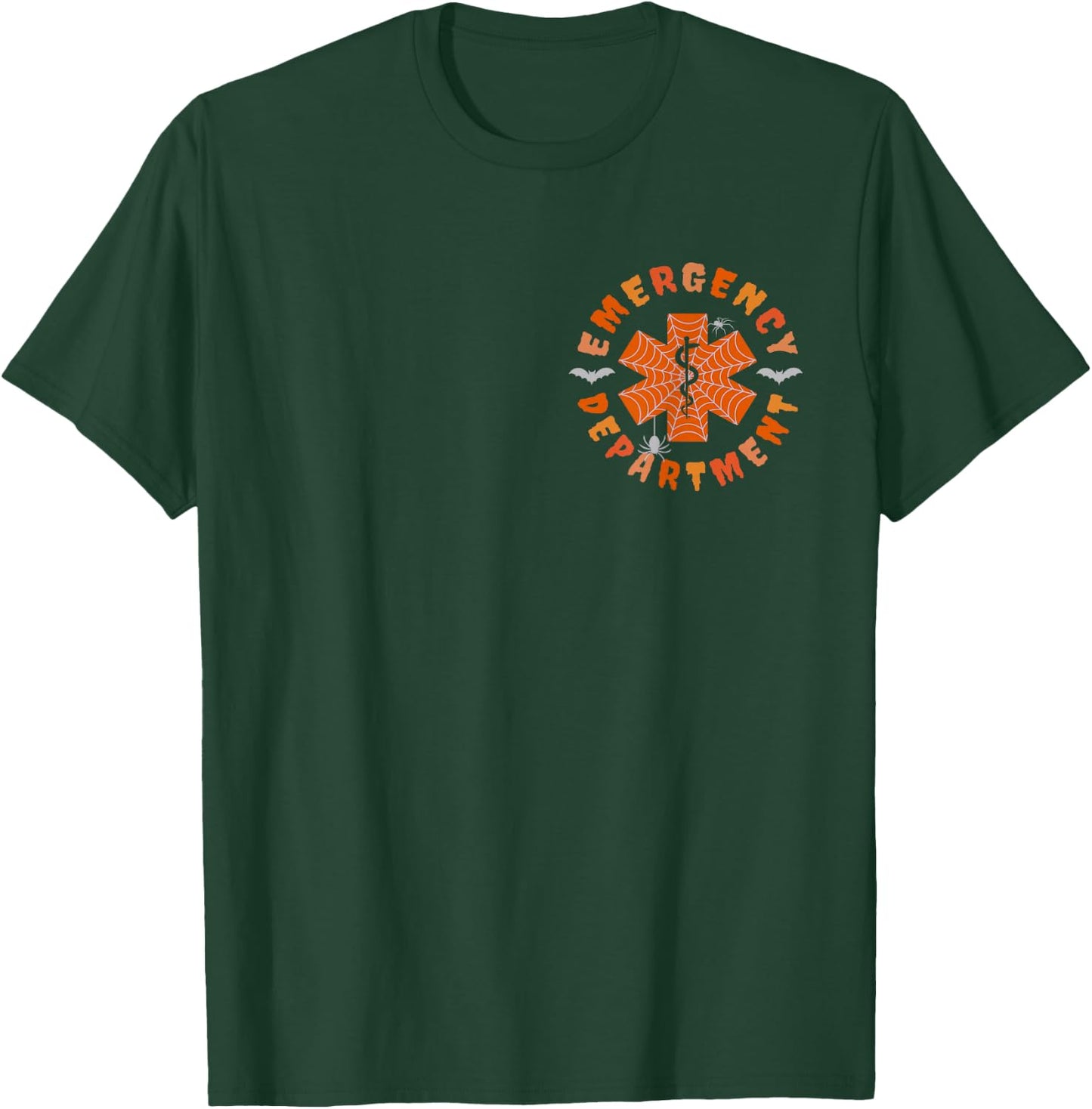 Emergency Department Halloween Emergency Room Nursing Nurse T-Shirt - T-Shirt | Forest