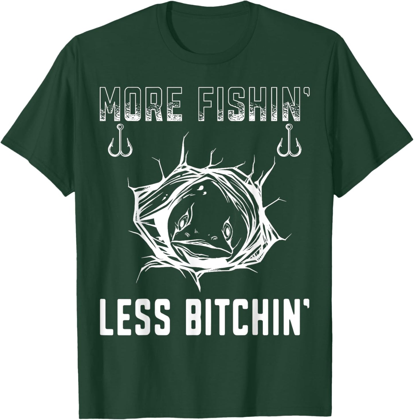 Funny Bass Fisherman Fishing meme T-Shirt - T-Shirt | Forest