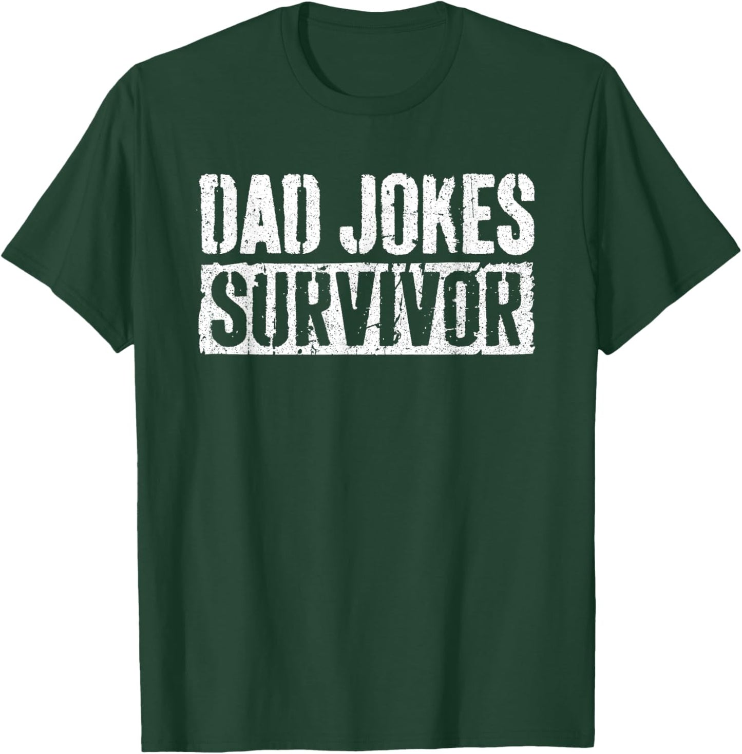 Dad Jokes Survivor Shirt Funny Men Fathers Day T-Shirt - T-Shirt | Forest