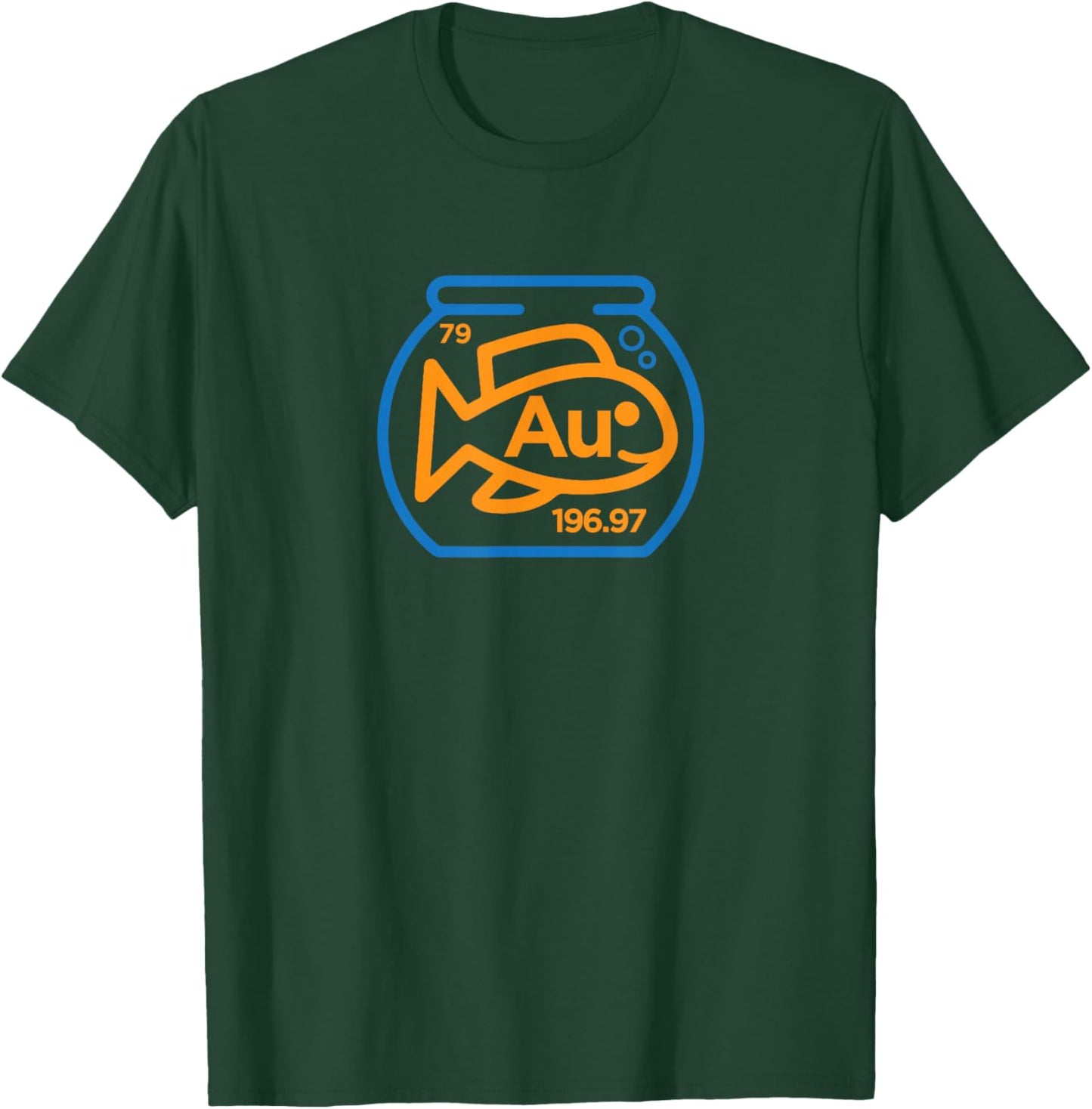 Au (Gold) Fish Science Pun Element T-Shirt - T-Shirt | Forest