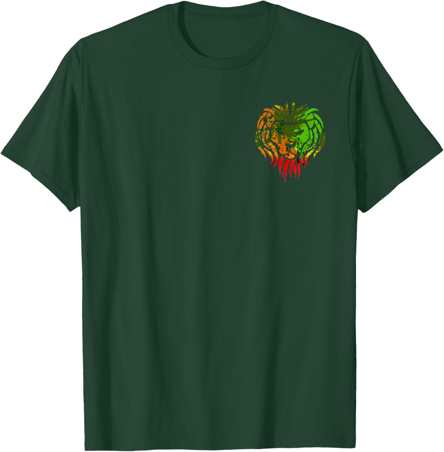 Reggae Rastafarian Lion Rastafari Rasta Reggae Lion T-Shirt - T-Shirt | Forest