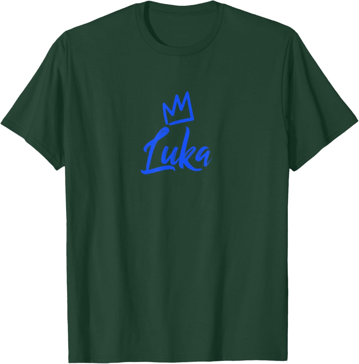 Luka The King/Blue Crown & Name Called Luka T-Shirt - T-Shirt | Forest