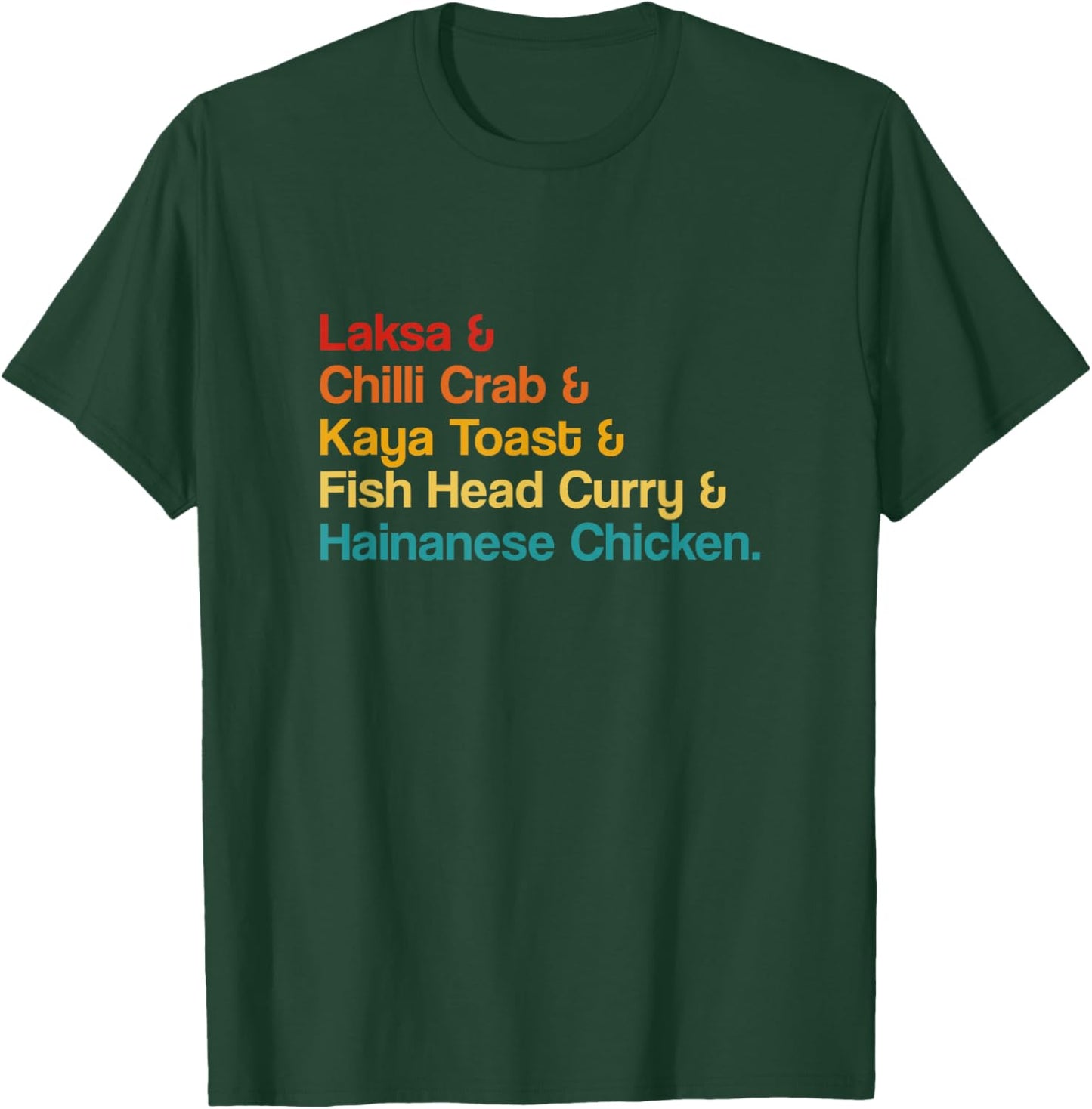Laksa Singaporean Iconic Food Singapore Famous Dish Foodie T-Shirt - T-Shirt | Forest