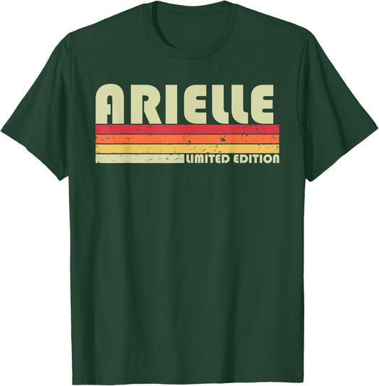 ARIELLE Name Personalized Retro Vintage 80s 90s Birthday T-Shirt - T-Shirt | Forest