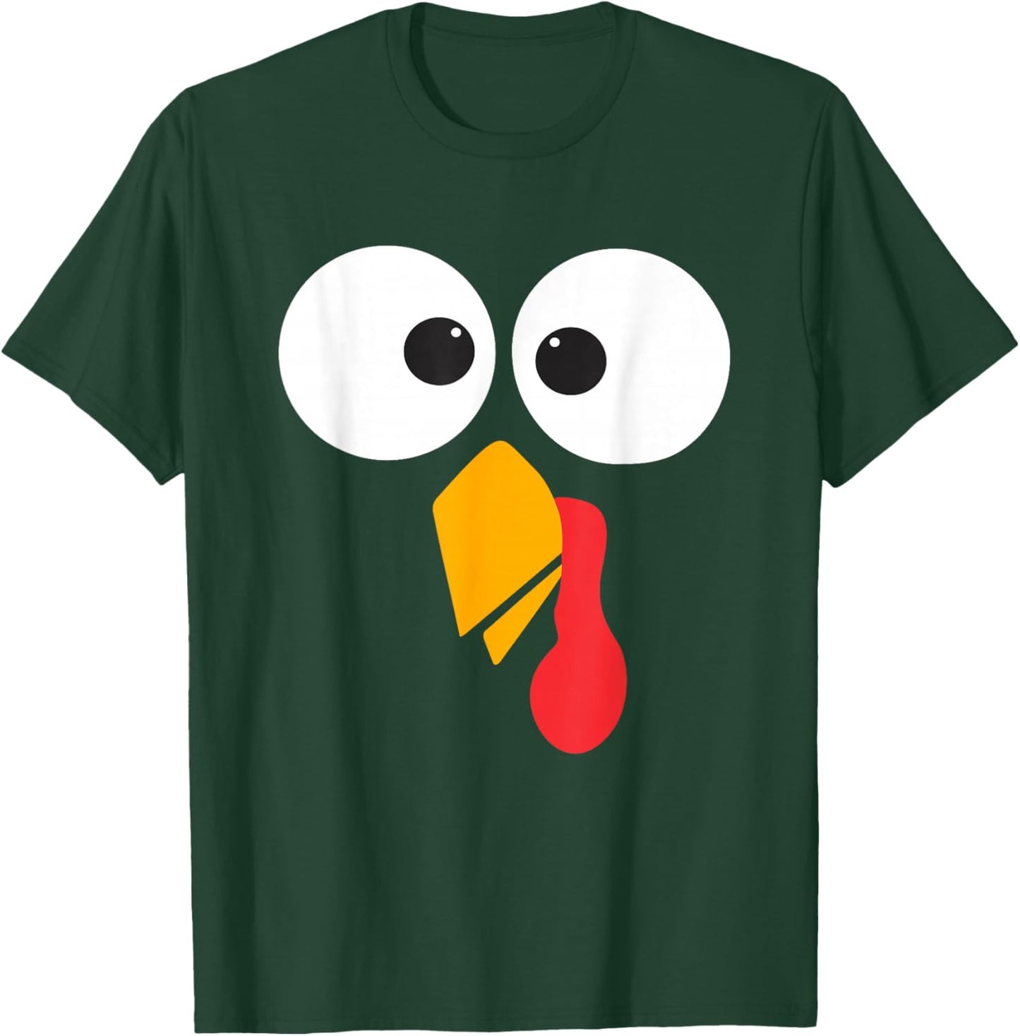 Thanksgiving Turkey Face Matching Family Costume Cute Kids T-Shirt - T-Shirt | Forest