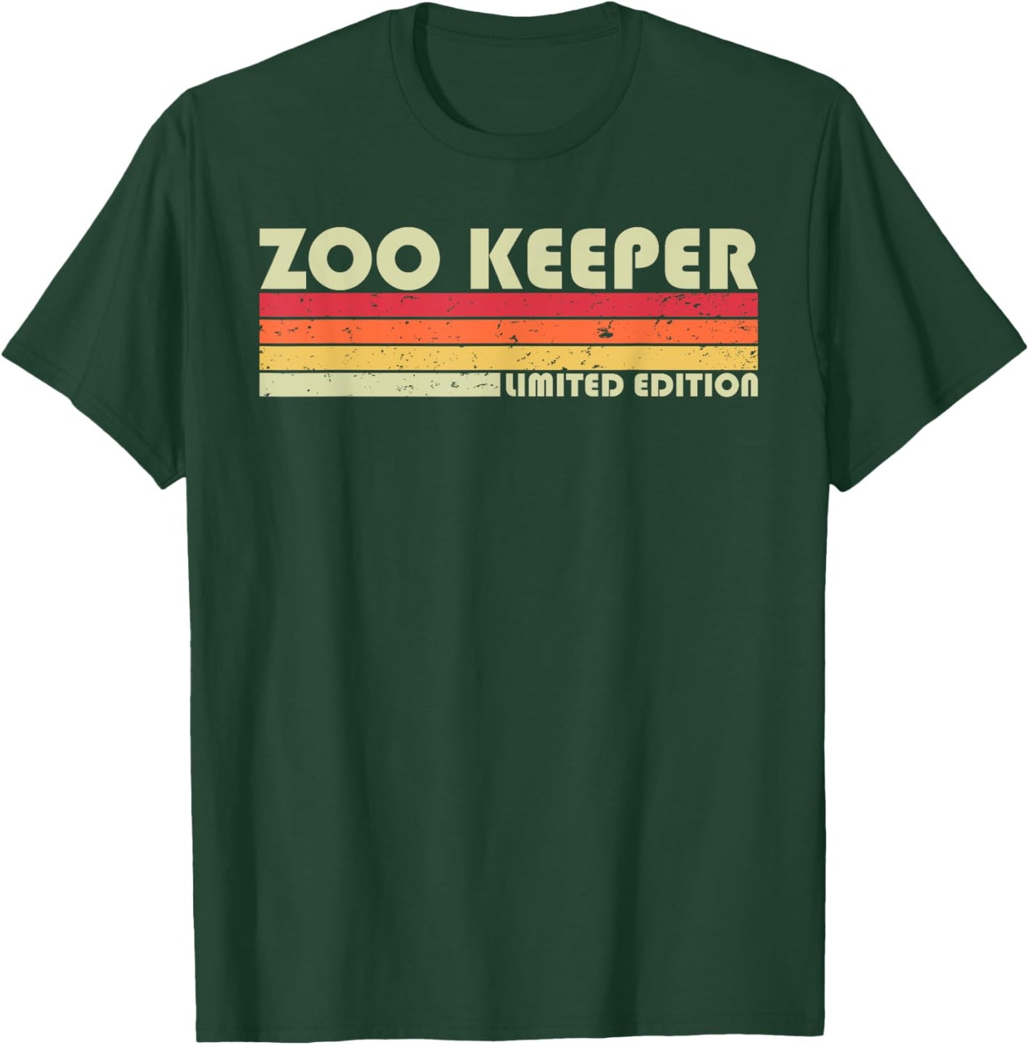 ZOO KEEPER Funny Job Title Profession Birthday Worker Idea T-Shirt - T-Shirt | Forest