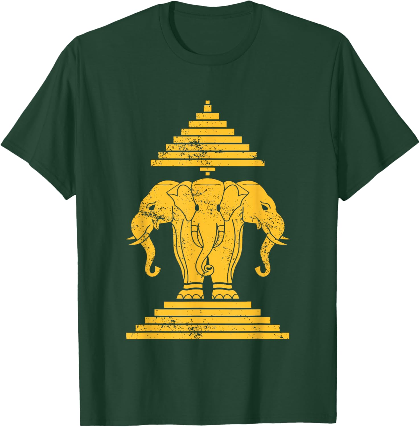 Erawan Three Headed Elephant Kingdom of Laos T-Shirt - T-Shirt | Forest