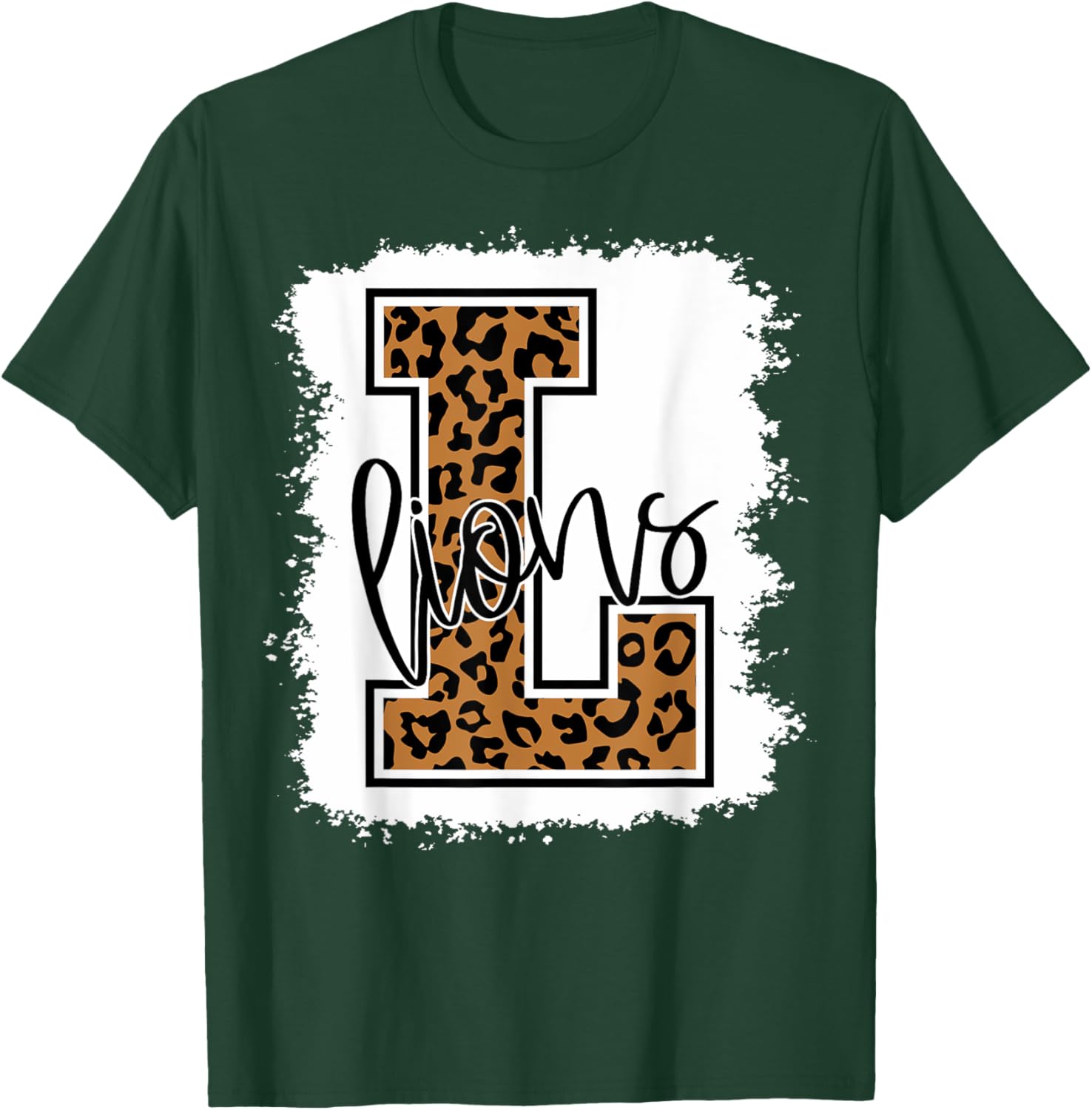 Lions School Sports Fan Team Spirit T-Shirt - T-Shirt | Forest
